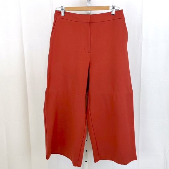 Boden Pants - Boden Jersey Wide Leg Culottes Crop Pants R0164 Chili Oil Orange UK 12 US 8